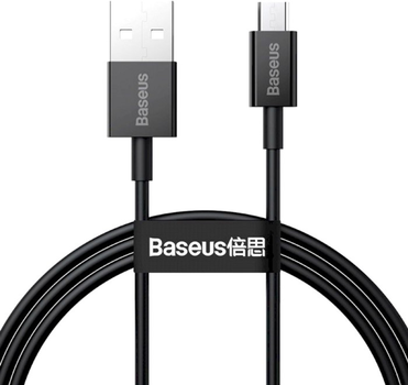 Kabel Baseus Superior Series Fast Charging Data Cable USB to Micro 2A 1 m Czarny (CAMYS-01)