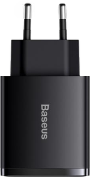 Зарядний пристрій Baseus Compact Quick Charger 2U+C 30 W EU Чорний (CCXJ-E01)