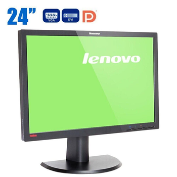 Монитор Lenovo ThinkVision LT2452pwC / 24" (1920x1200) E-IPS / VGA, DVI, DisplayPort, USB / VESA 100x100 б/у