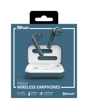 Słuchawki Trust Primo Touch True Wireless Mic Blue (23780)