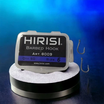 Рыболовные крючки Hirisi B8009 №6 коробка 50шт.