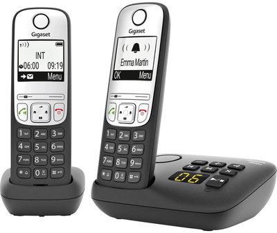 Телефон стаціонарний Gigaset A690A Duo Black (L36852-H2830-B101)