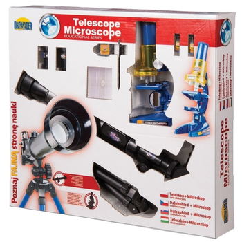 Zestaw do eksperymentów naukowych Dromader Teleskop + Mikroskop (5900360008386)