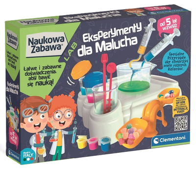 Набір для наукових експериментів Clementoni Експерименти для малюків (8005125507139)