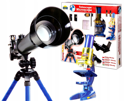 Zestaw do eksperymentów naukowych Dromader Teleskop + Mikroskop (5900360008386)