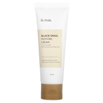 Крем для обличчя iUNIK Black Snail Restore Cream 60 мл (8809429958822 / 8809728080323)