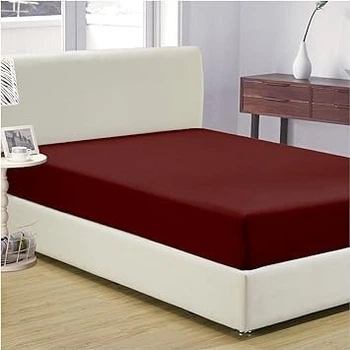 Простирадло на гумці LIIA DEM Бязь Premium коричневе 90*200*25