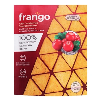 Хумус-снэк з клюквой Frango 40г