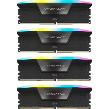 Модуль пам'яті для комп'ютера DDR5 96GB (4x24GB) 6000 MHz Vengeance RGB Black Corsair (CMH96GX5M4B6000C30)