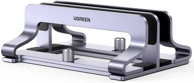 Настільна вертикальна подвійна підставка для ноутбука Ugreen Silver (YM1751)