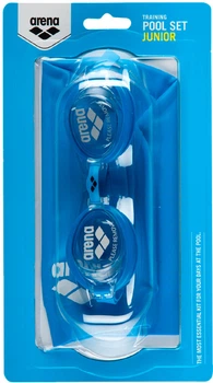 Комплект (очки+шапочка) Arena POOL JR SET (92423-070) детский OSFM Бело-голубой (3468334661354)