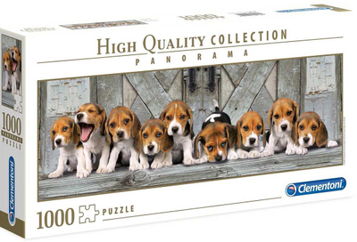 Пазл Clementoni Panorama Little Beagles 98 x 33 см 1000 деталей (8005125394357)