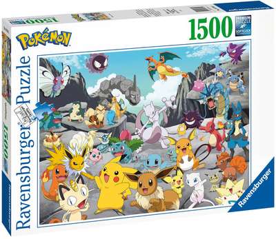 Puzzle Ravensburger Pokemon Classics 80 x 60 cm 1500 elementow (4005556167845)