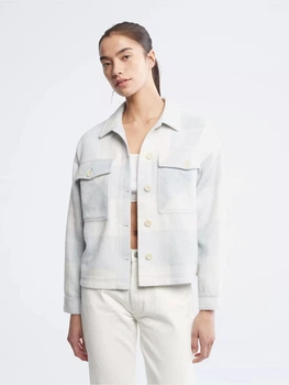 Куртка демісезонна коротка жіноча Calvin Klein 339930074 XL Блакитна (1159795972)