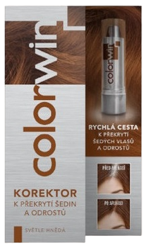 Консилер Colorwin для покриття відрослих коренів та сивини Світло-коричневий 4.6 г (8594185050087)