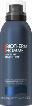 Pianka do golenia Biotherm Homme Shaving Foam dla skóry wrażliwej 200 ml (3367729017212)