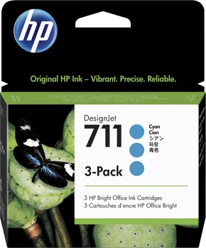 Картридж HP 711 DesignJet T120/T520 Cyan 3-Pack (CZ134A)