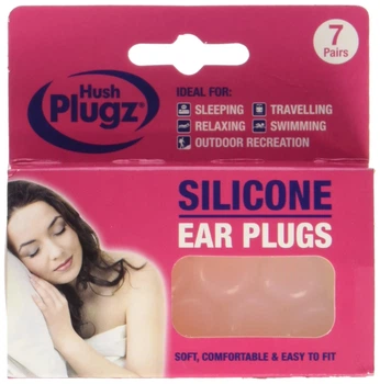 Силіконові беруші Hush Plugz Pink 1 пара + футляр (956-02)