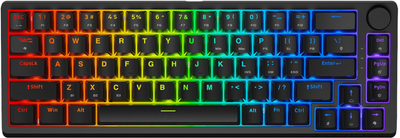 Klawiatura bezprzewodowa Krux Atax 65% Pro RGB Wireless Gateron Yellow Pro (KRX0125)