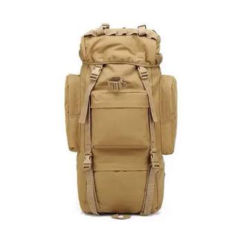 Рюкзак тактичний AOKALI Outdoor A21 65L Sand туристичний однотонний з безліччю кишень