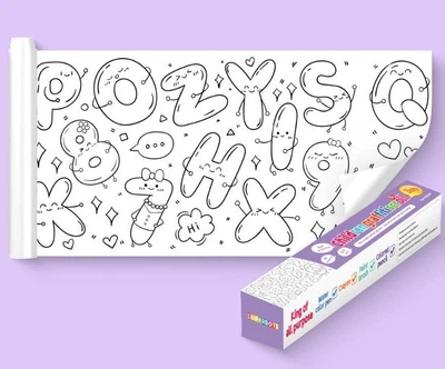 Раскраска в рулоне 3 метра Superdots раскраска буквы, цифры и другие фигуры