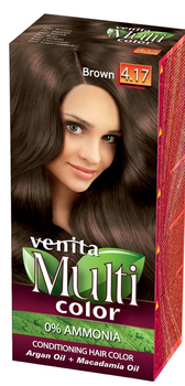 Farba do włosów Venita MultiColor pielęgnacyjna 4.17 Brąz (5902101513661)