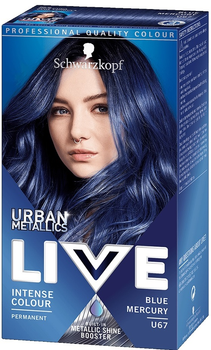 Farba do włosów Schwarzkopf Live Urban Metallic U67 Blue Mercury (9000101234909)