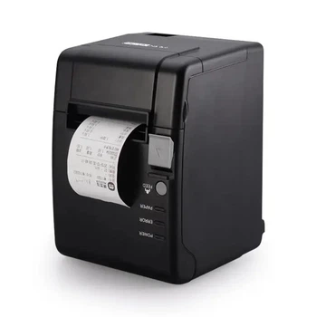 Термо принтер чеков POS Vector PS-H806 на 80 мм USB, LAN Чековый принтер с автообрезчиком (PS-H806-black)