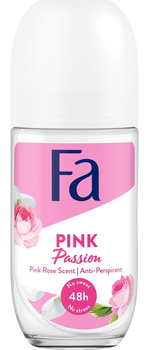 Антиперспірант кульковий Fa Pink Passion 48h з ароматом троянди 50 мл (9000100326193)