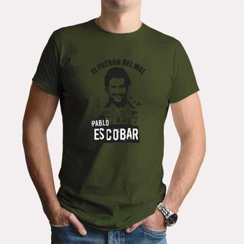 Футболка чоловіча JHK "Пабло Ескобар" XXL Хакі (MD-25-3315-28-26)