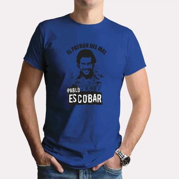 Футболка чоловіча JHK "Пабло Ескобар" XXL Синій (MD-25-3315-28-23)