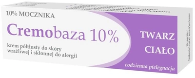 Крем Cremobaza 10% сечовини напівжирна для чутливої та схильної до алергії шкіри 30 г (5907573300139)