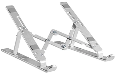Підставка для ноутбука HiSmart LPS03-3 Aluminum Silver (HS082826)