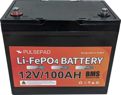 Аккумуляторная батарея Pulsepad 12V 100AH LiFePO4 BATTERY