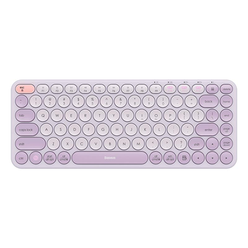 Клавіатура Mini Baseus K01A Wireless Tri-Mode Keyboard 2.4G/Bluetooth 2xAAA (B00955503513-00) purple