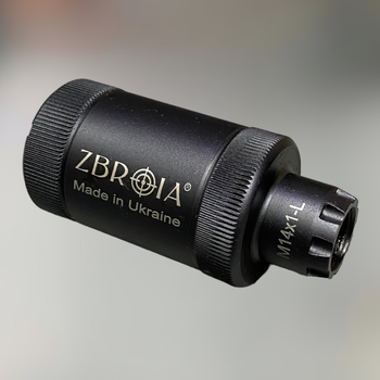 Пламегаситель ZBROIA для АК 7.62 М14×1L Черный