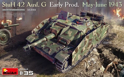 Сборная модель 1/35 штурмовая гаубица StuH 42 Ausf. G Early Prod. May-June 1943 MiniArt 35349