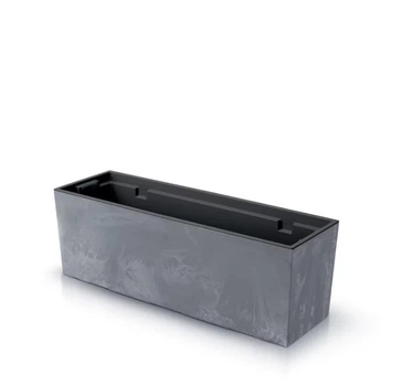Горшок террасовый для цветов Urbi Case Beton Effect 80см - Маренго (DUC800E-425U)