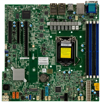 Материнська плата Supermicro MBD-X12STH-LN4F-O (s1200, Intel C256, PCI-Ex16)