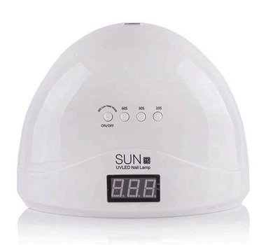 Настільна УФ лампа для манікюру та педикюру SUN 1S WHITE 48W LED/UV для полімеризації гель лаку нігтів