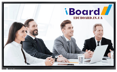 Інтерактивна панель iBoard 75" дюймів діагональ вбудована камера та мікрофон, підтримка двох ОС Android 11.0 IBIP75А11iN