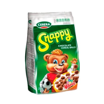 Кульки злакові з молочним шоколадом Snappy Cerera 250г