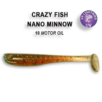 Силиконовая приманка Crazy Fish Nano minnow 1.6" 6-40-10-6 кальмар,6-40-10-6