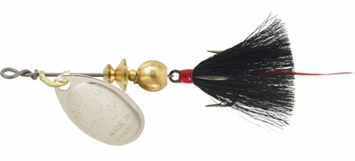 Блесна MEPPS AGLIA MOUCHE #1 3.6гр серебро Black Fly,AM1SNR-bc