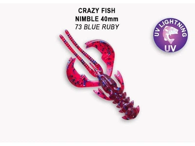 Силиконовая приманка Crazy Fish Nimble 1.6" 49-40-73-6 кальмар,49-40-73-6