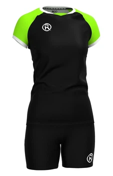 Волейбольна форма жіноча RIGO MEDUSA Black-Neongreen 2XL