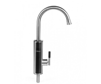 Водонагрівач проточний Holmer HHW-412SL, Inox, 3000W, механічне керування, IPX4, захист від включення без води, захист від перегріву, матеріал корпуса термо-пластик-нержавіюча сталь, автозапобіжник 16А