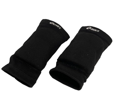 Налокотники волейбольні Asics HX07 Профі із захисною подушечкою L (чорні)