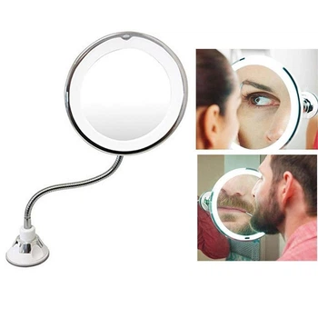 Дзеркало косметологічне з підсвічуванням My Flexible Mirror на гнучкій ніжці десятикратне збільшення 10Х (SH773507)