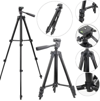 Штатив TRIPOD TF-3120B для фотоаппарата и смартфона с уровнем Черный (SH7712972)
